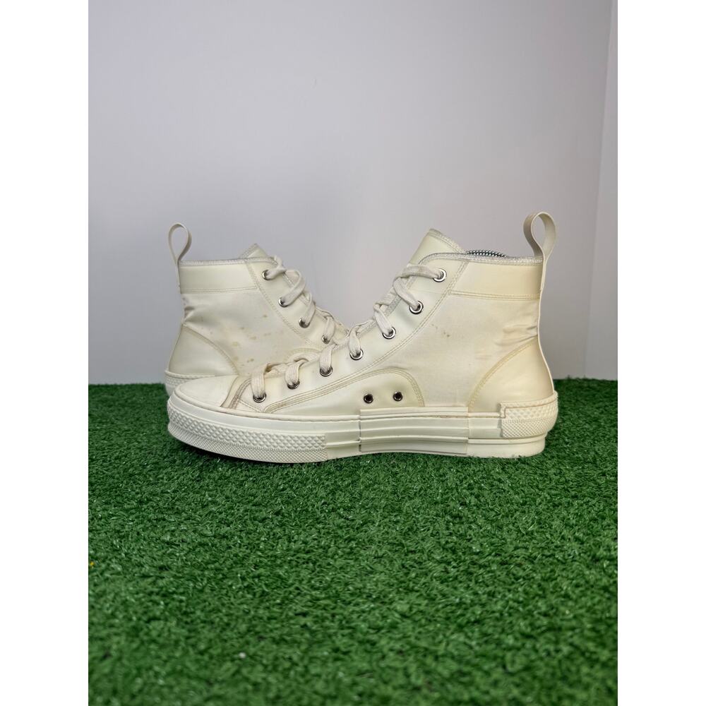 Dior B23 High Top White Sneaker Size 10 - Picture 4 of 10